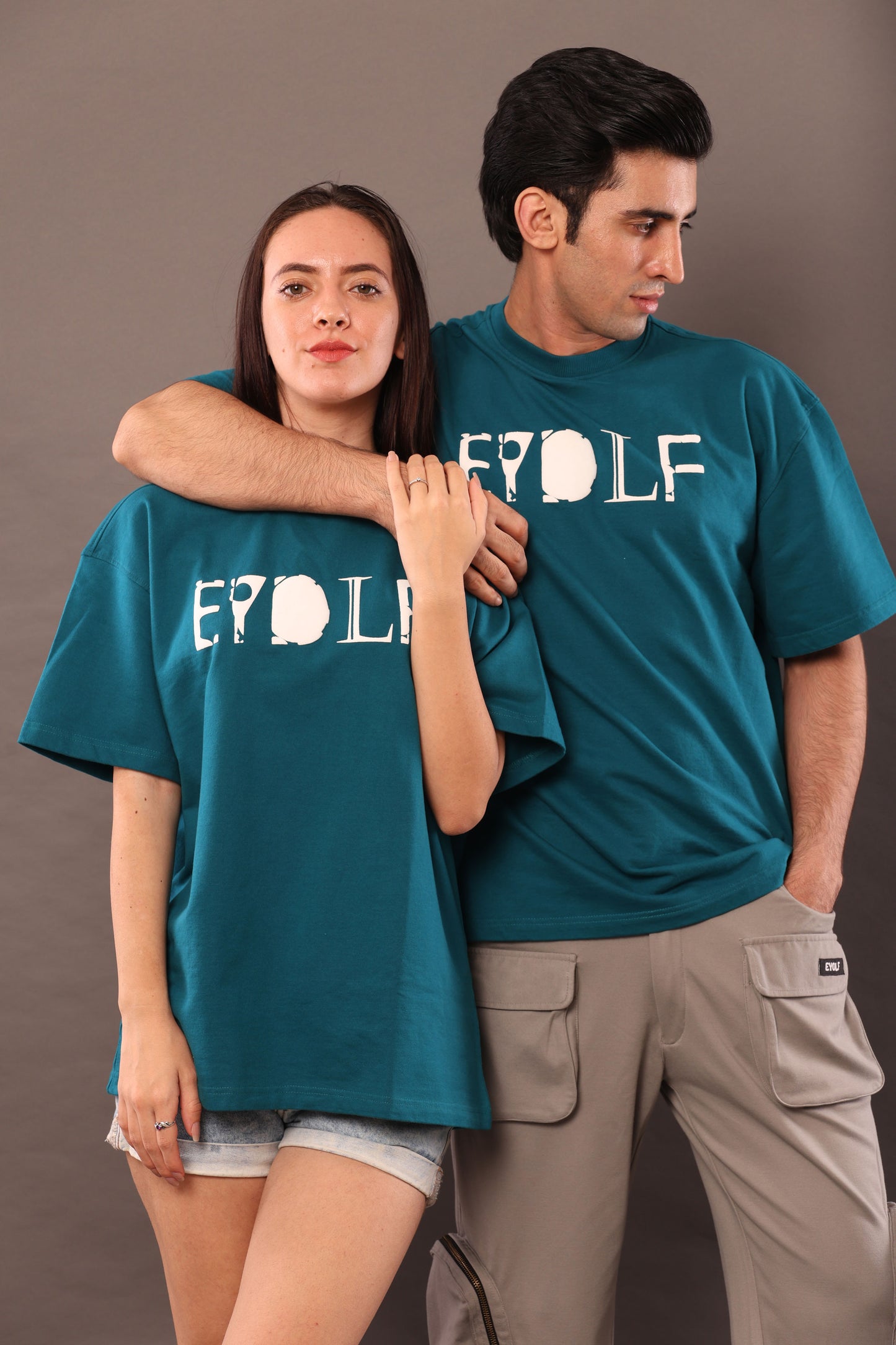 Breakthrough Boundaries Oversize Tshirt  - Teal Blue