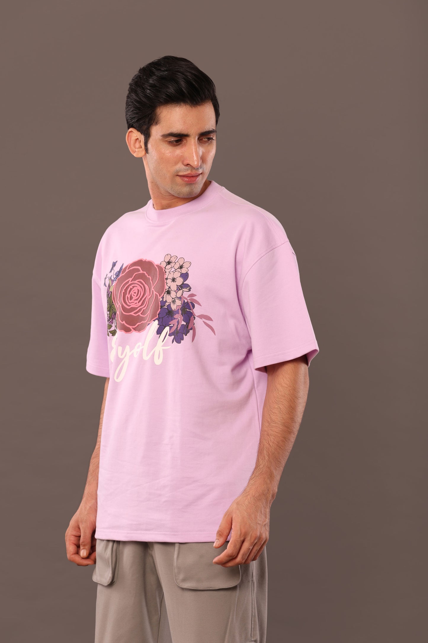 Flower Paradise Oversize Tshirt - Lavender