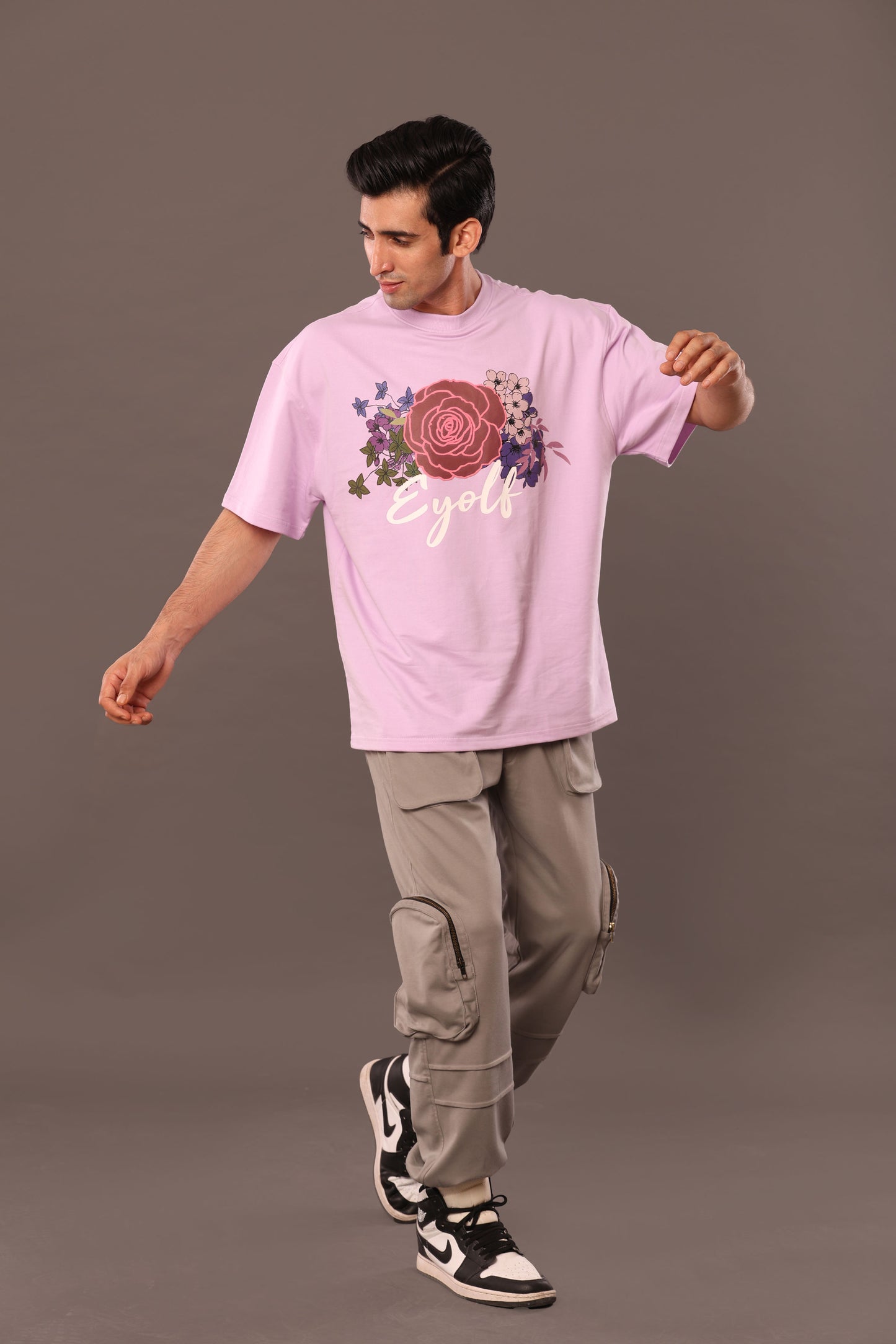 Flower Paradise Oversize Tshirt - Lavender