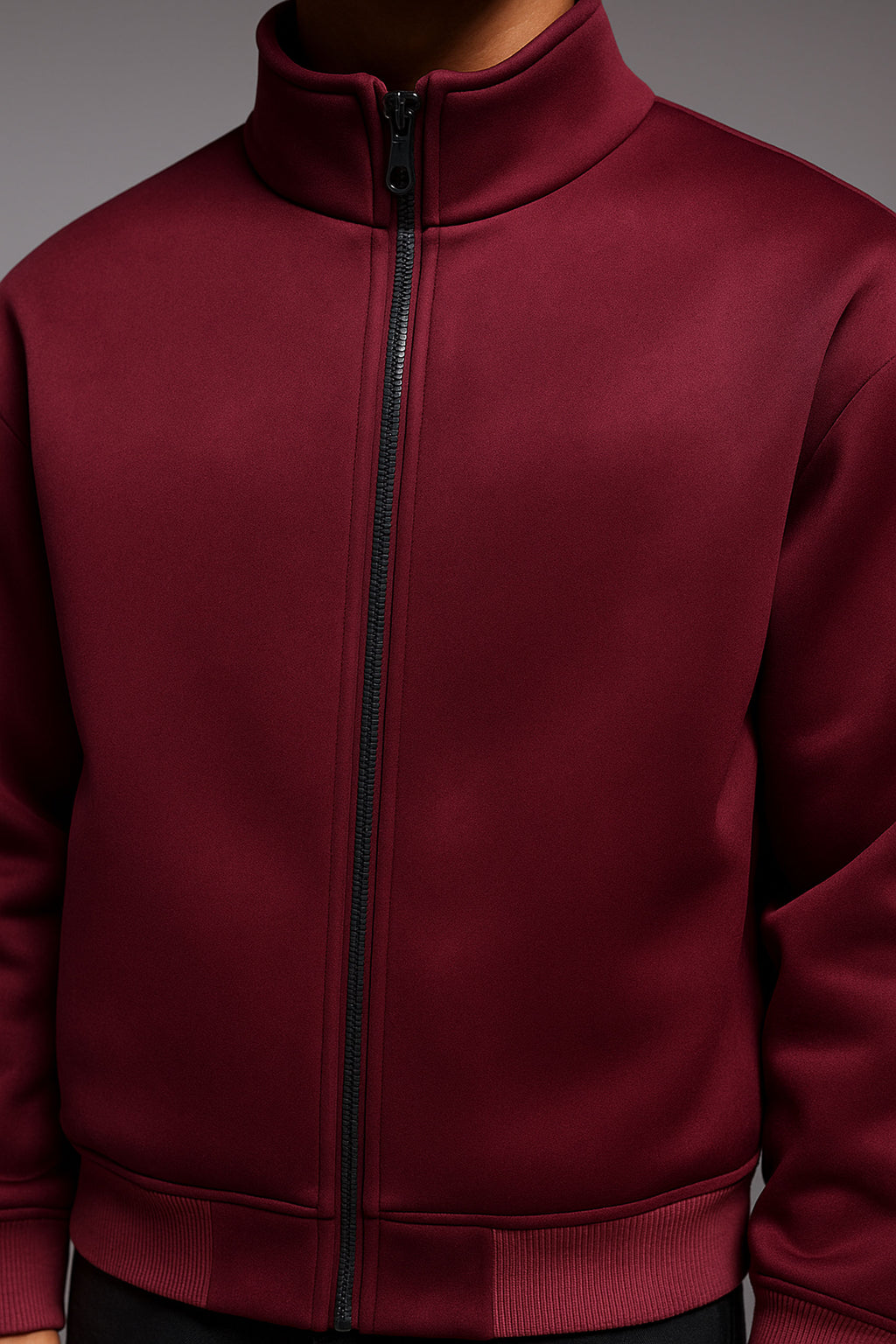 Neoprene Zipper Sweatshirt