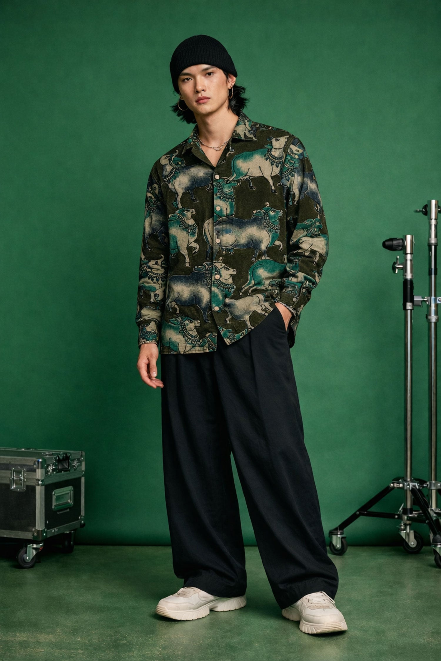 Full Sleeves Kalamkari Print Shirt