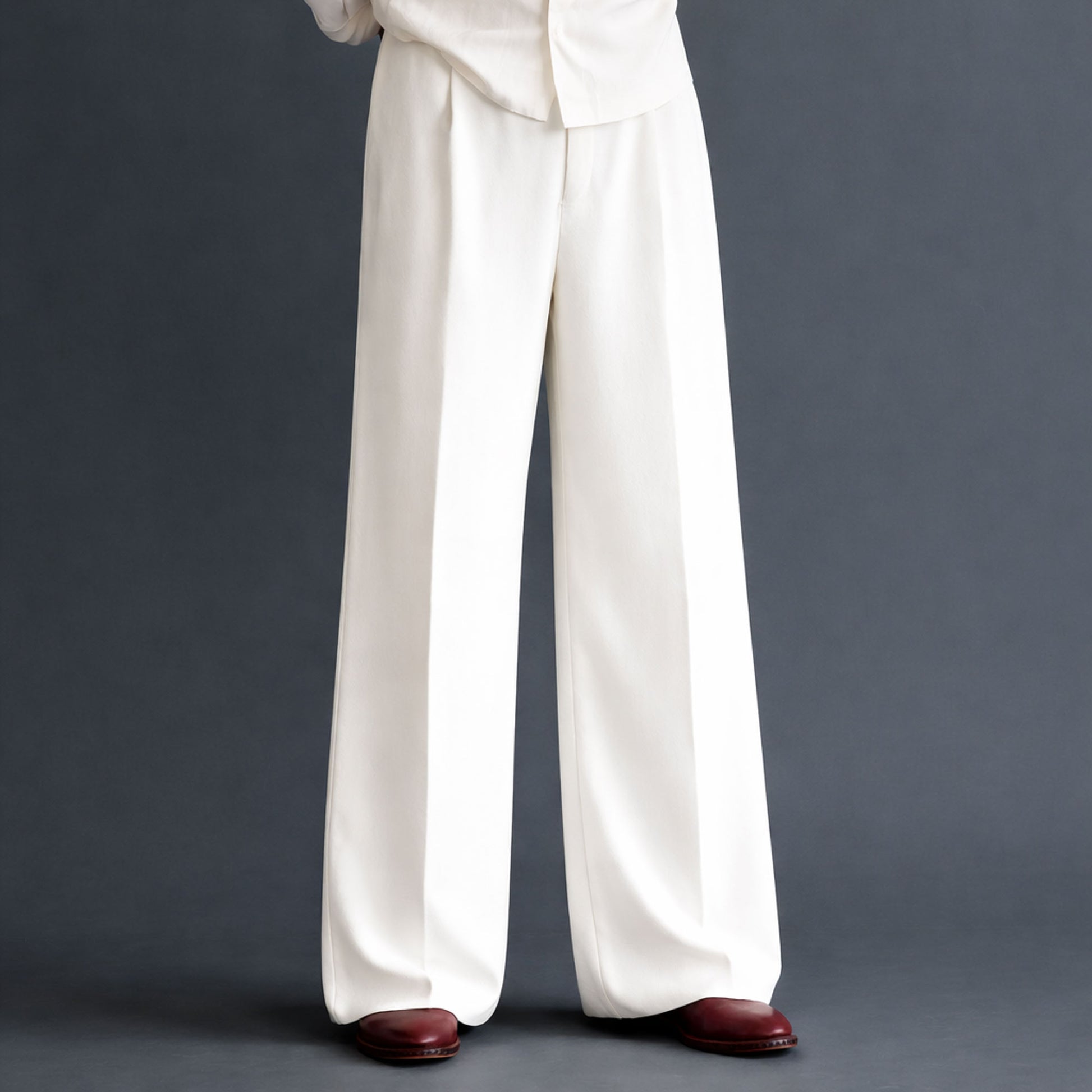 Wide Leg Pants- White