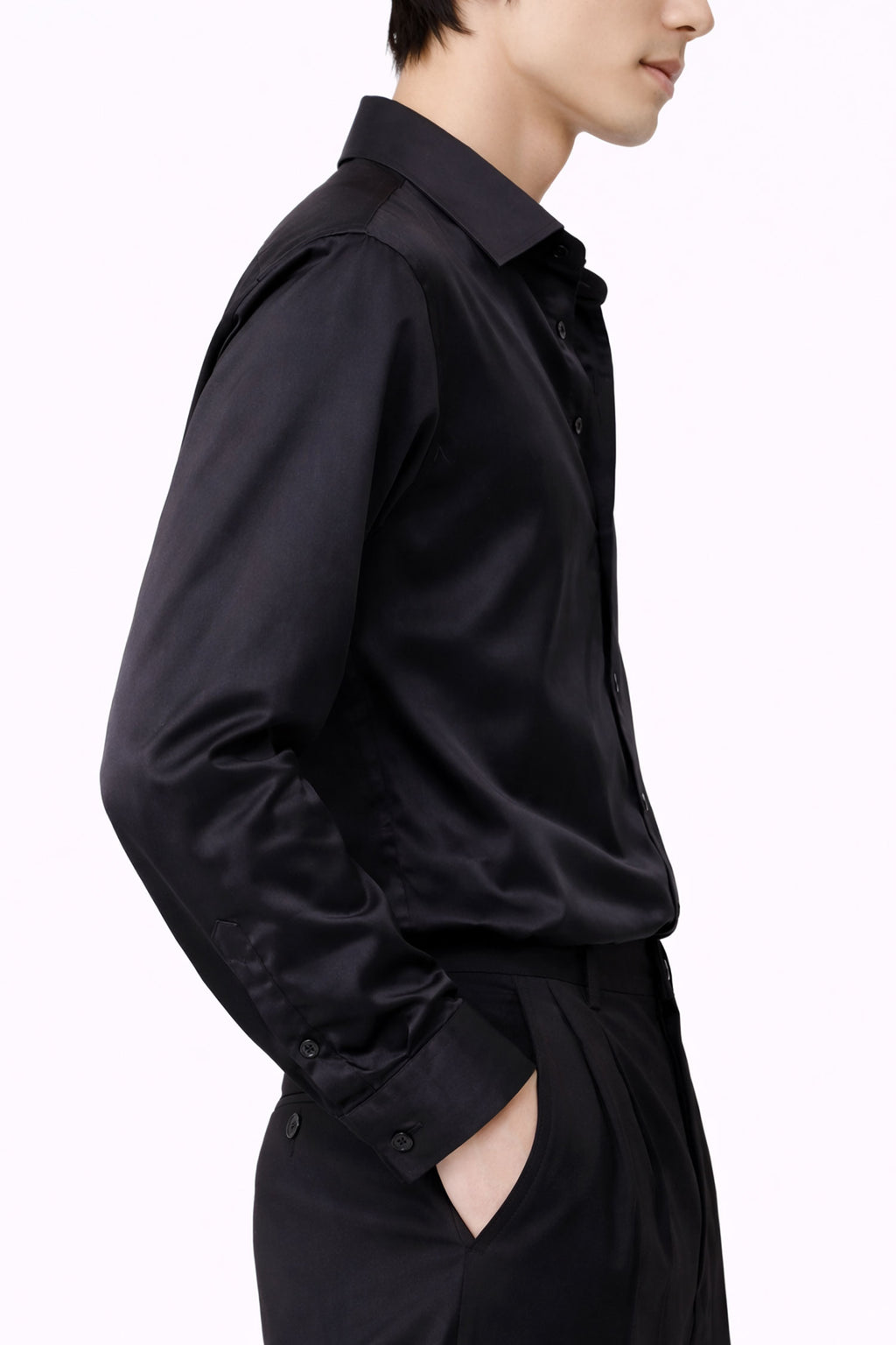 Black Evening Shirt- Regular Fit