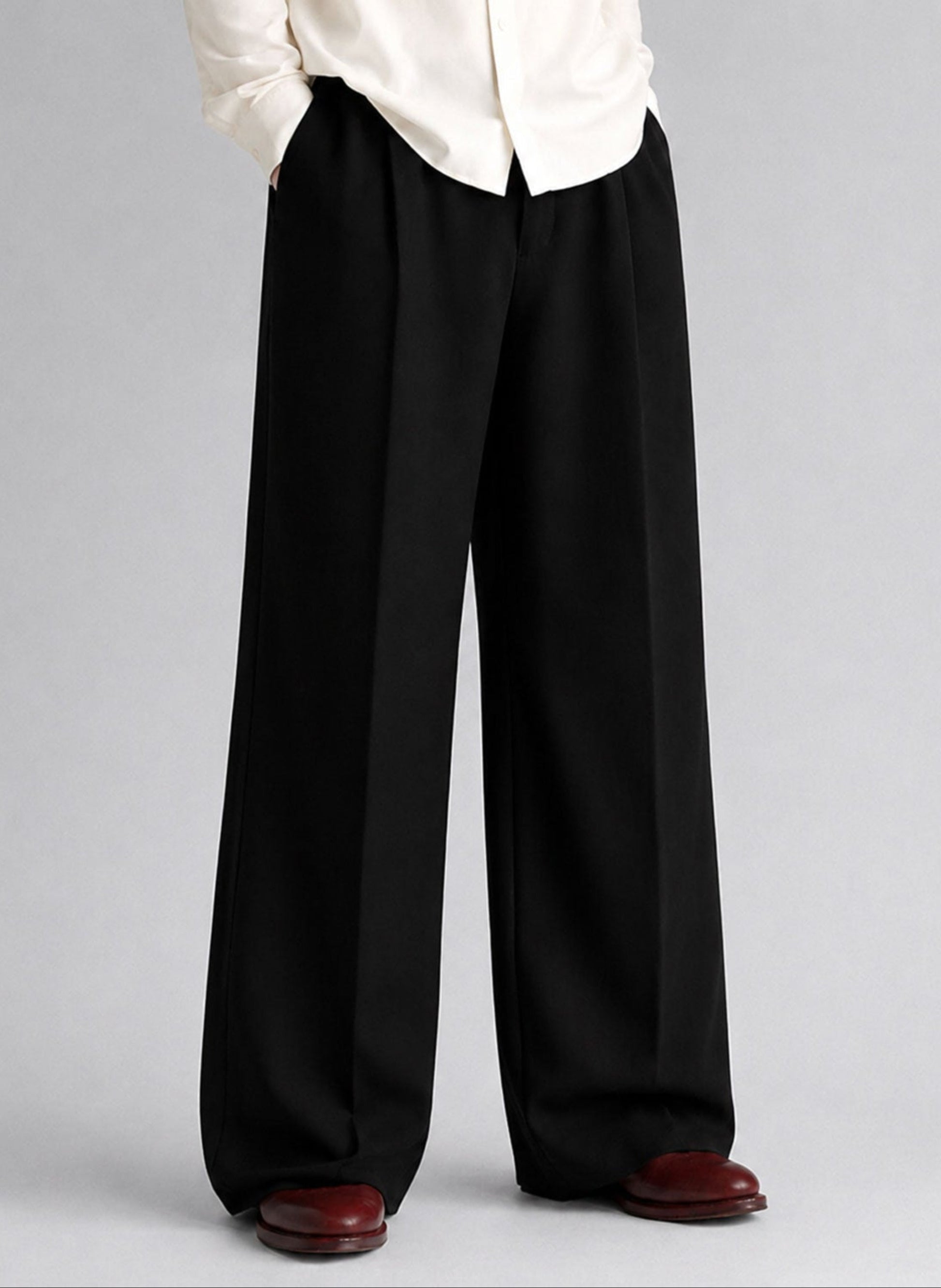 Wide Leg Pants- Black