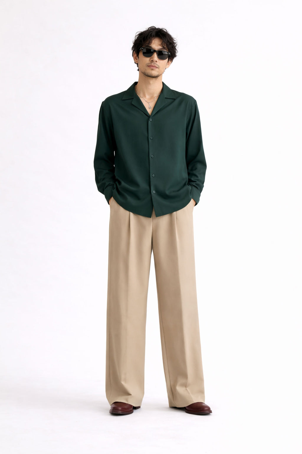 Regular Fit Evening Shirt - Dark Green