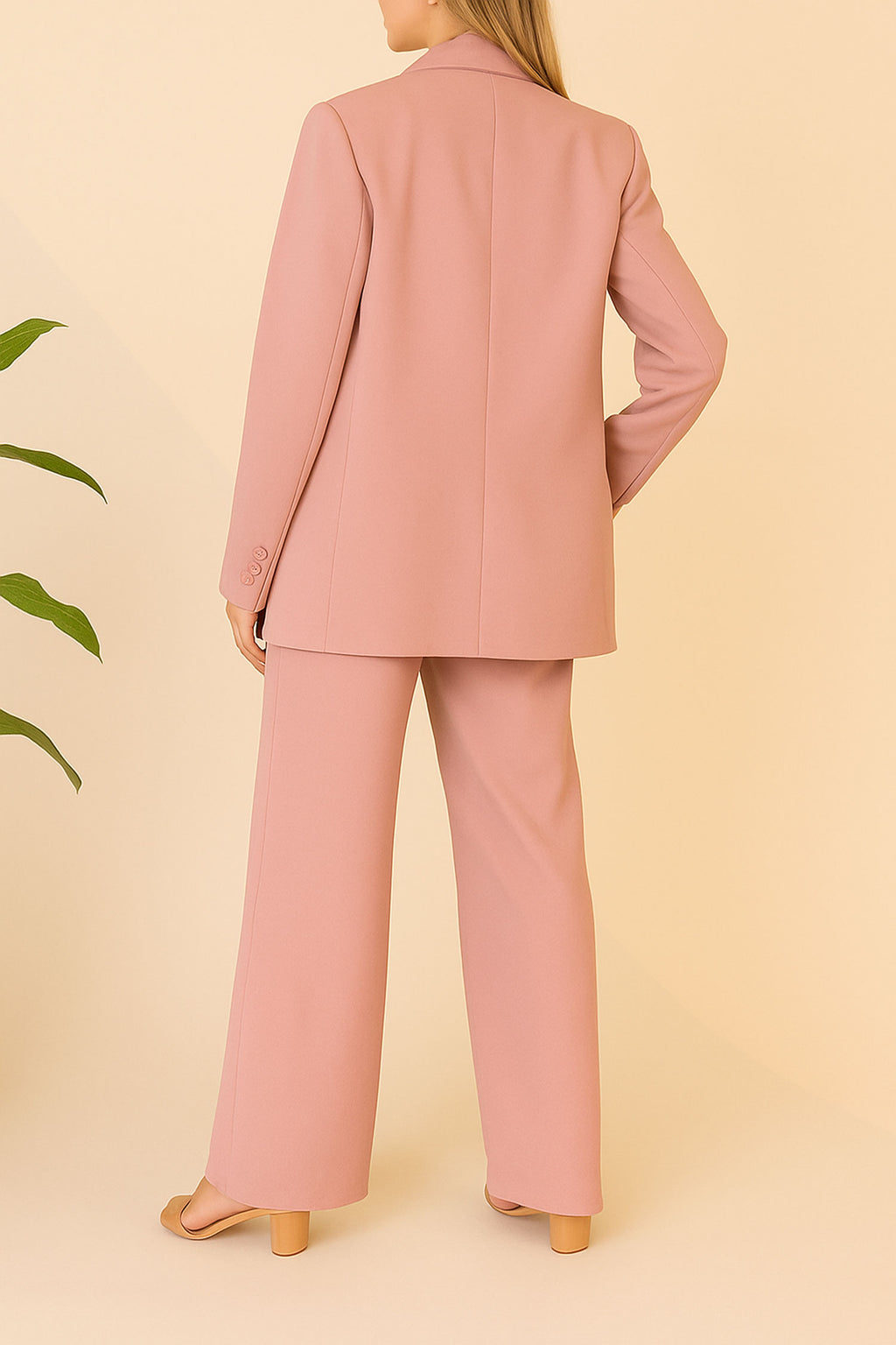 Straight Fit Wide Leg Pants