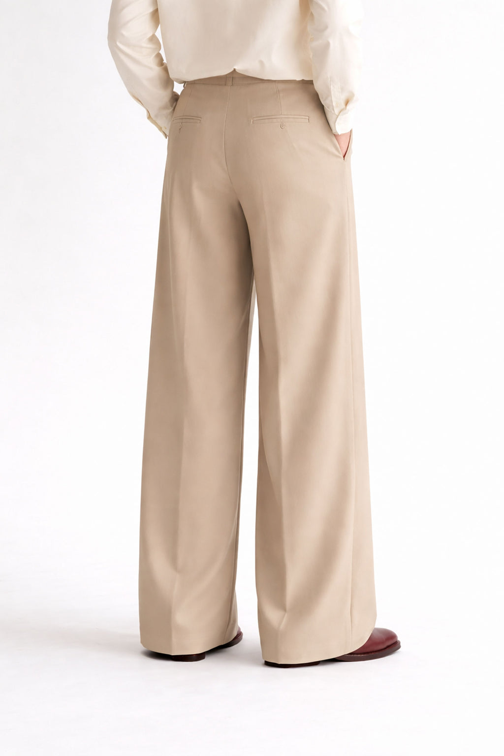 Wide Leg Pants- Beige