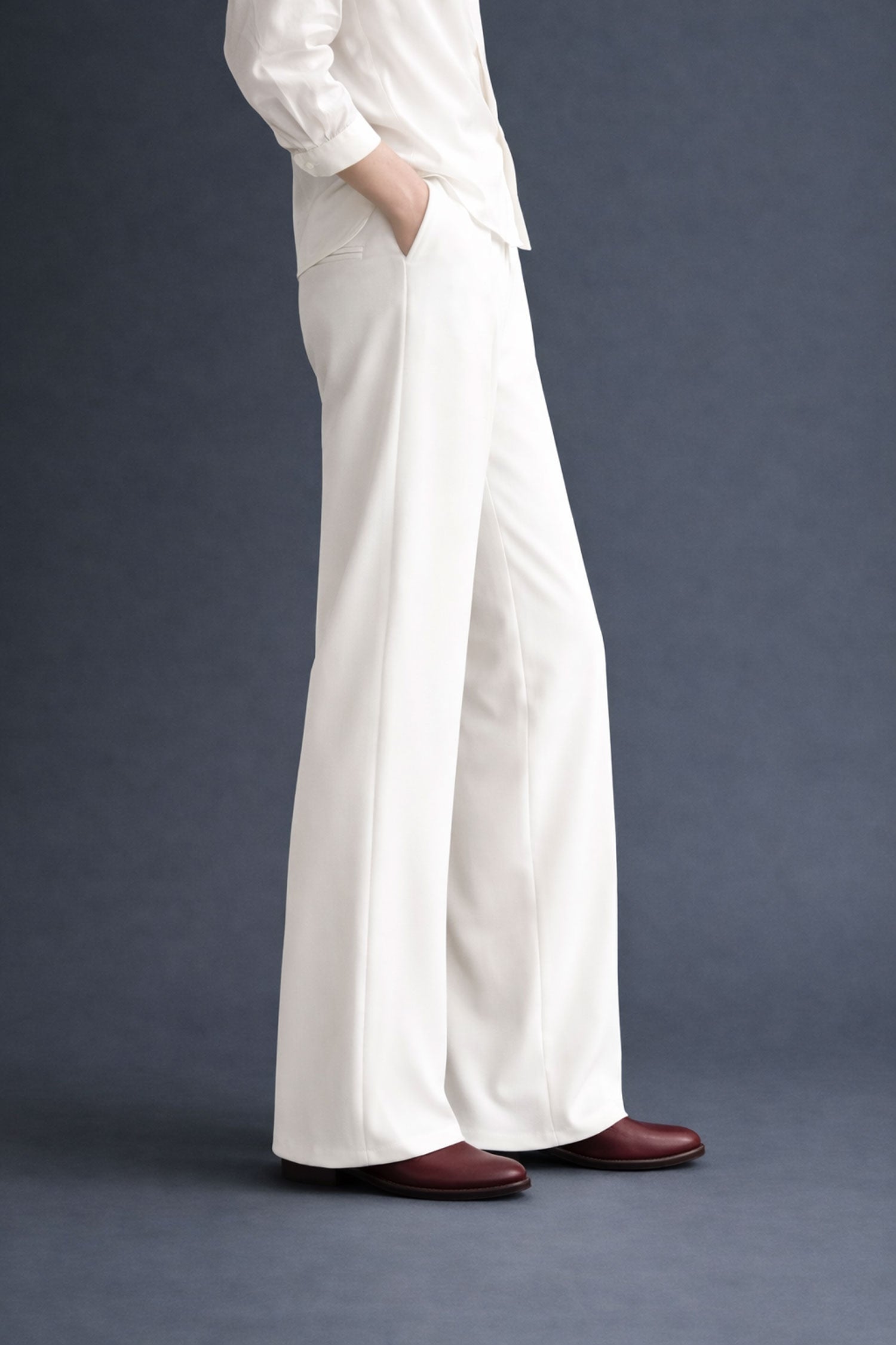 Wide Leg Pants- White