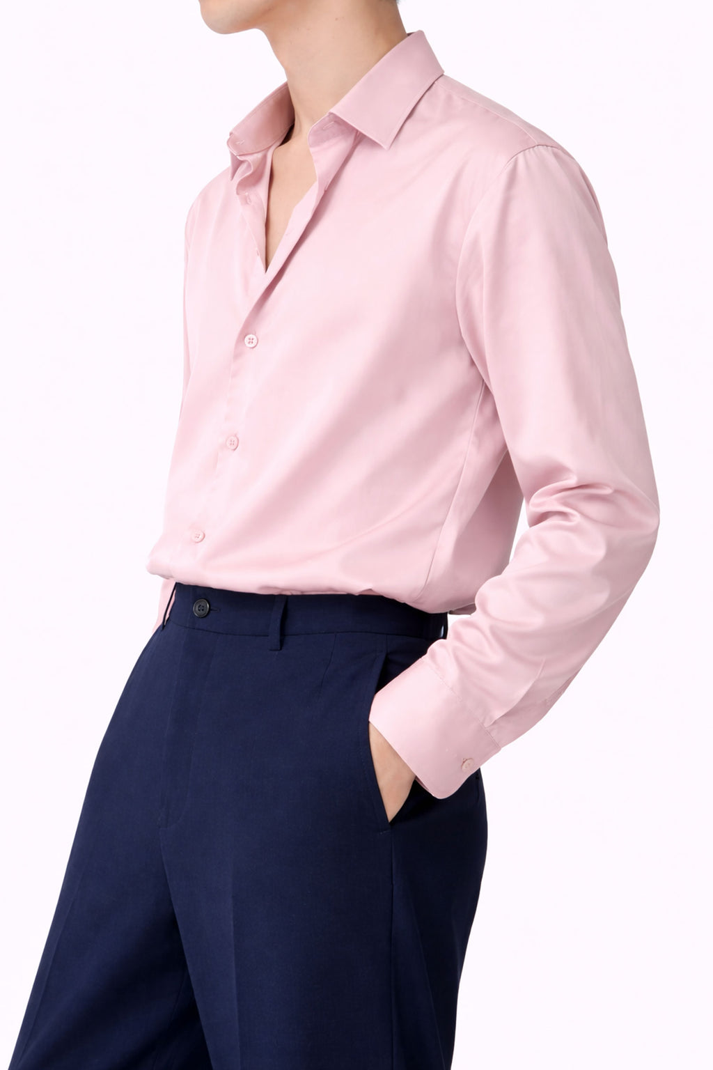 Pink Evening Shirt- Regular Fit