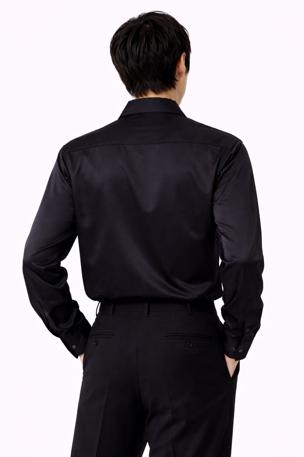 Black Evening Shirt- Regular Fit