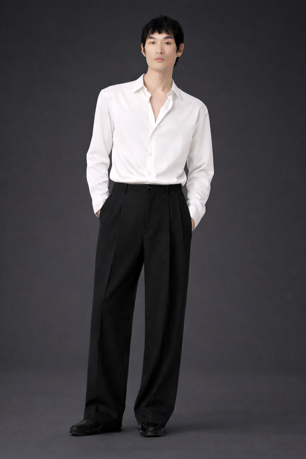 White Evening Shirt- Regular Fit