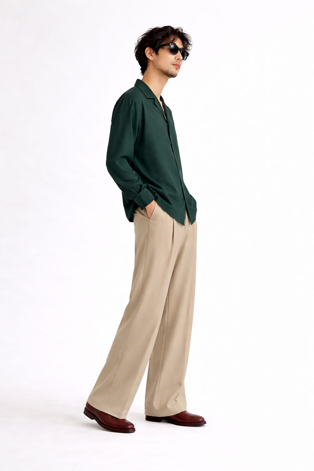 Regular Fit Evening Shirt - Dark Green