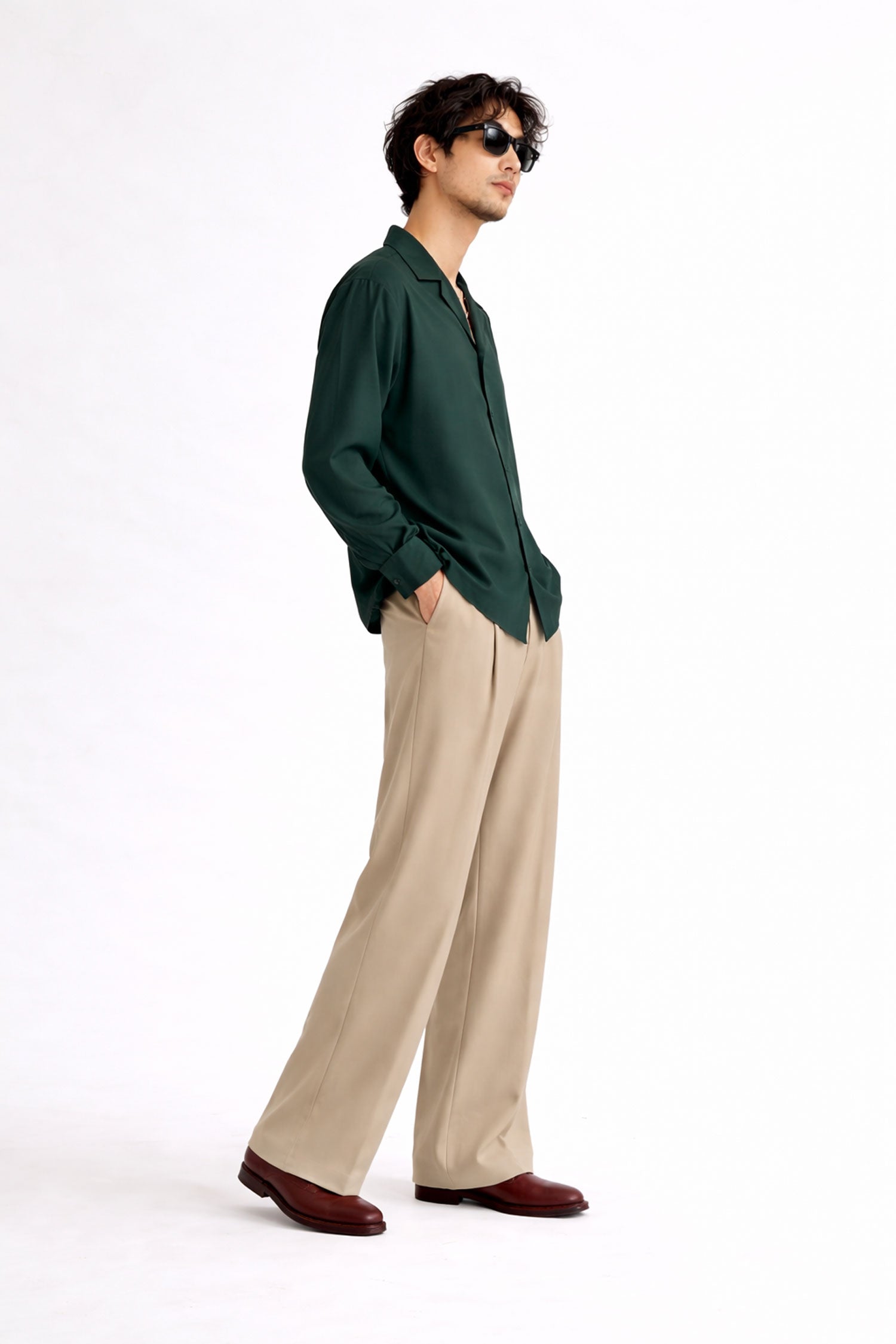 Regular Fit Evening Shirt - Dark Green