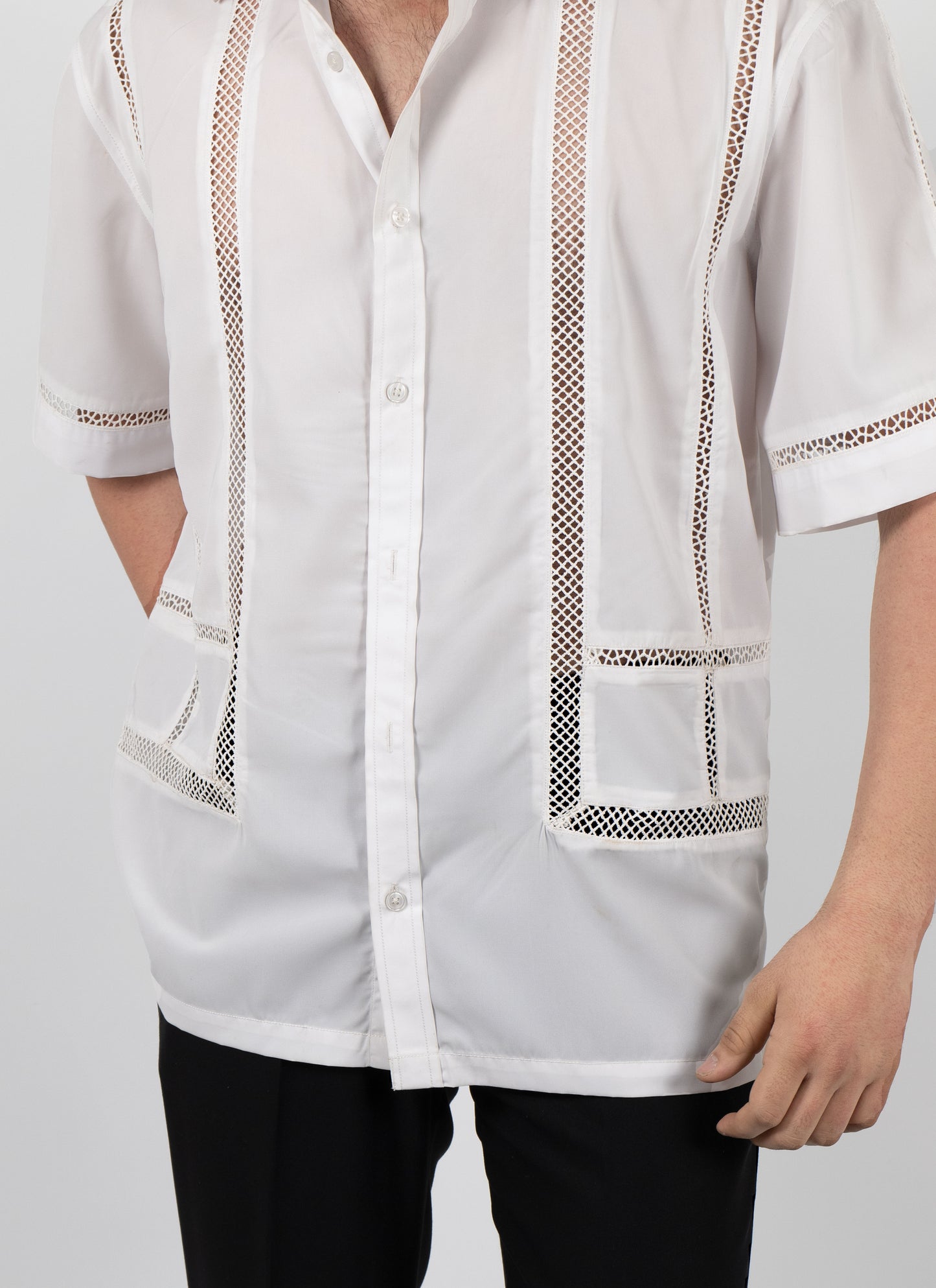 Eyolf Unisex See through Shirt - White