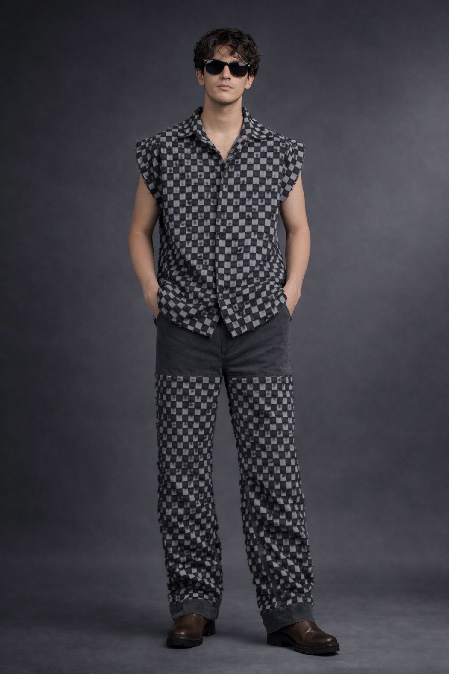 Men Rugged Jean- Black