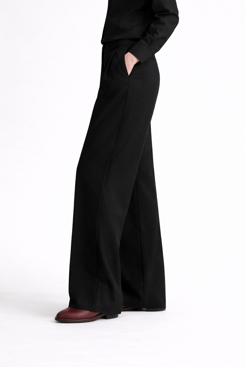 Wide Leg Pants- Black