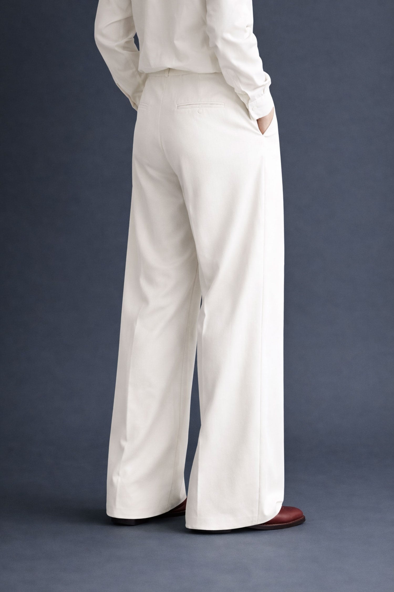 Wide Leg Pants- White