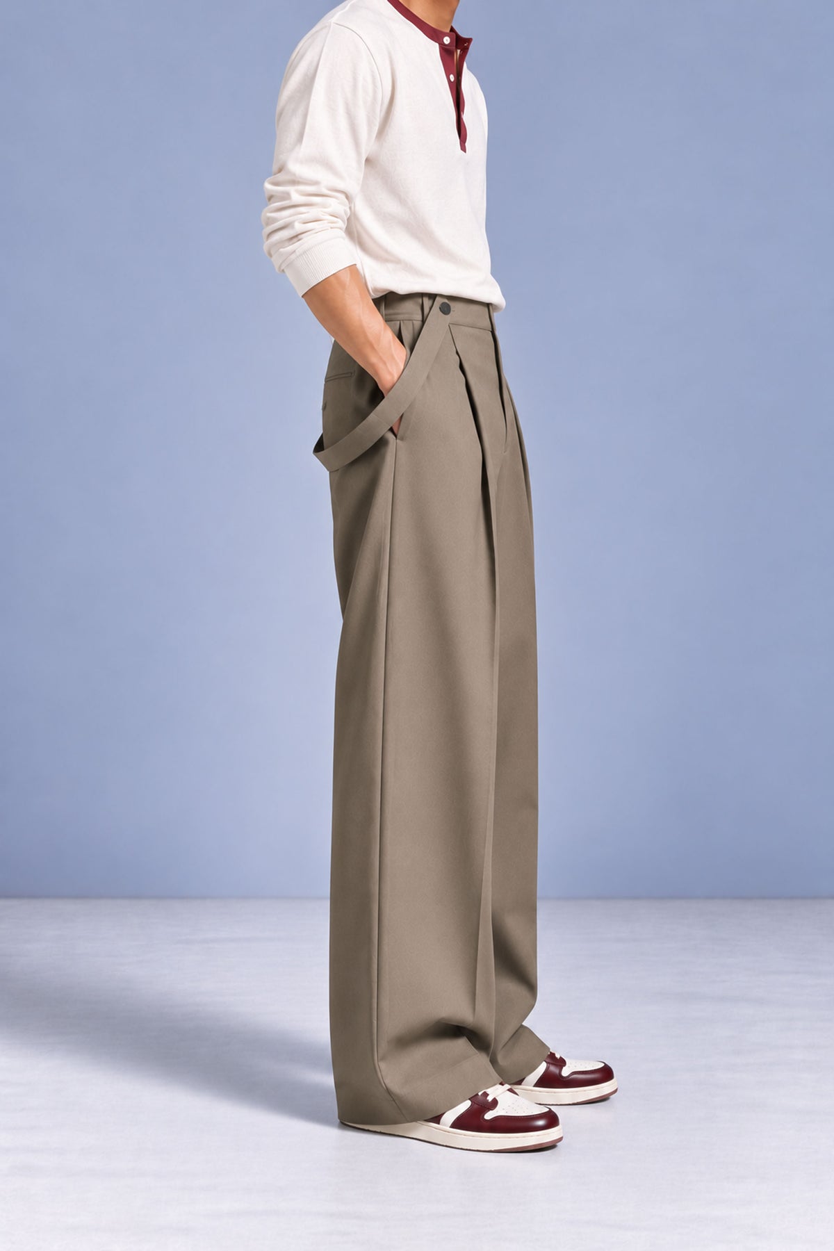 OLF Trouser 01 – Men’s Straight-Fit Trouser – Taupe