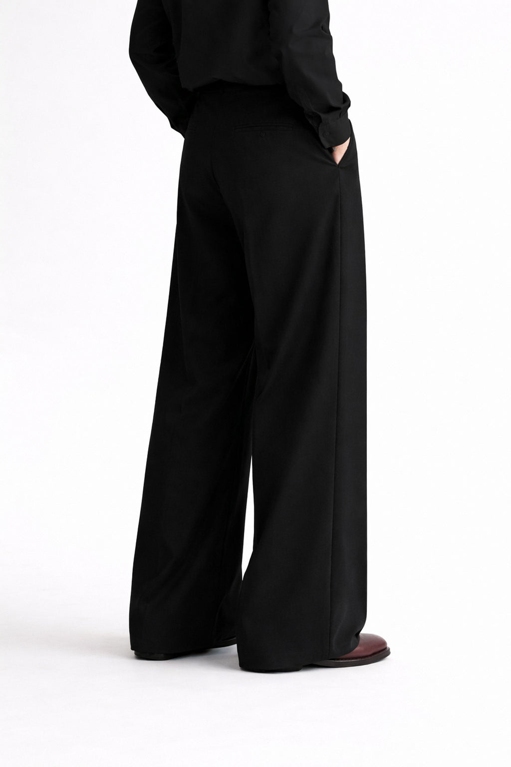 Wide Leg Pants- Black