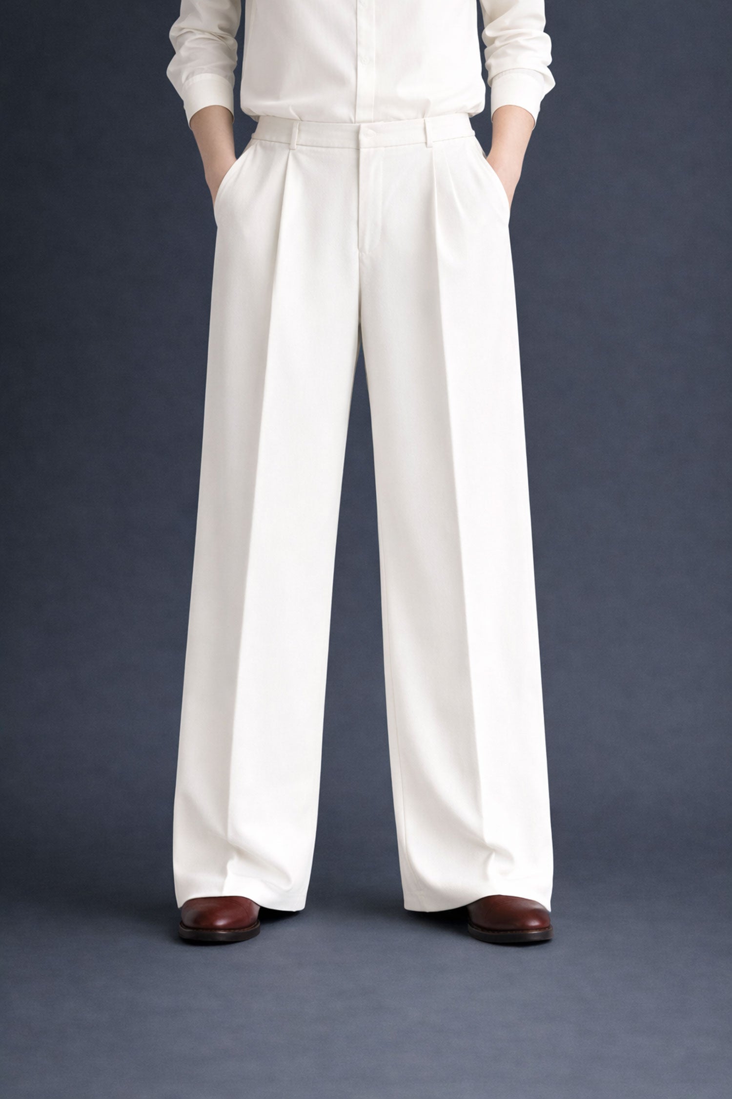 Wide Leg Pants- White