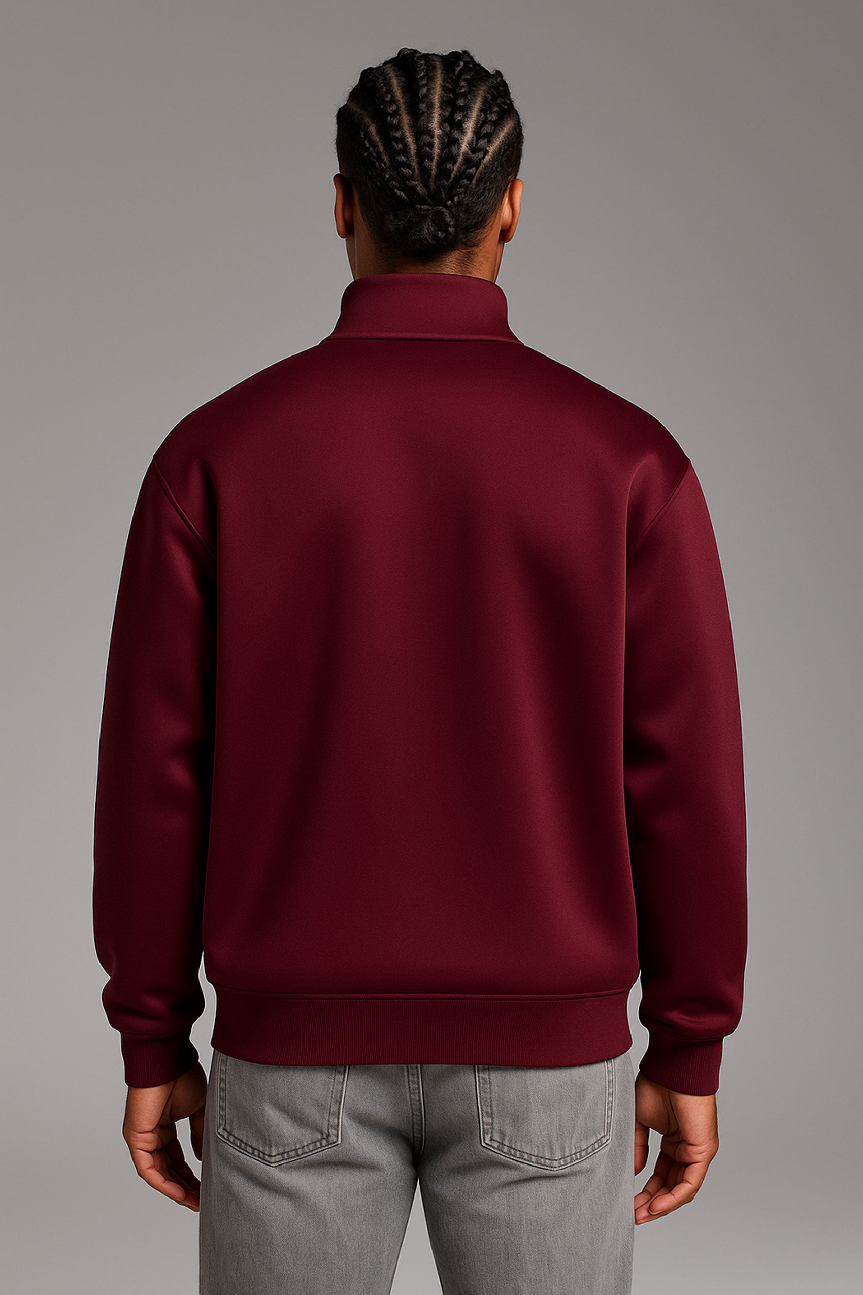 Neoprene Zipper Sweatshirt