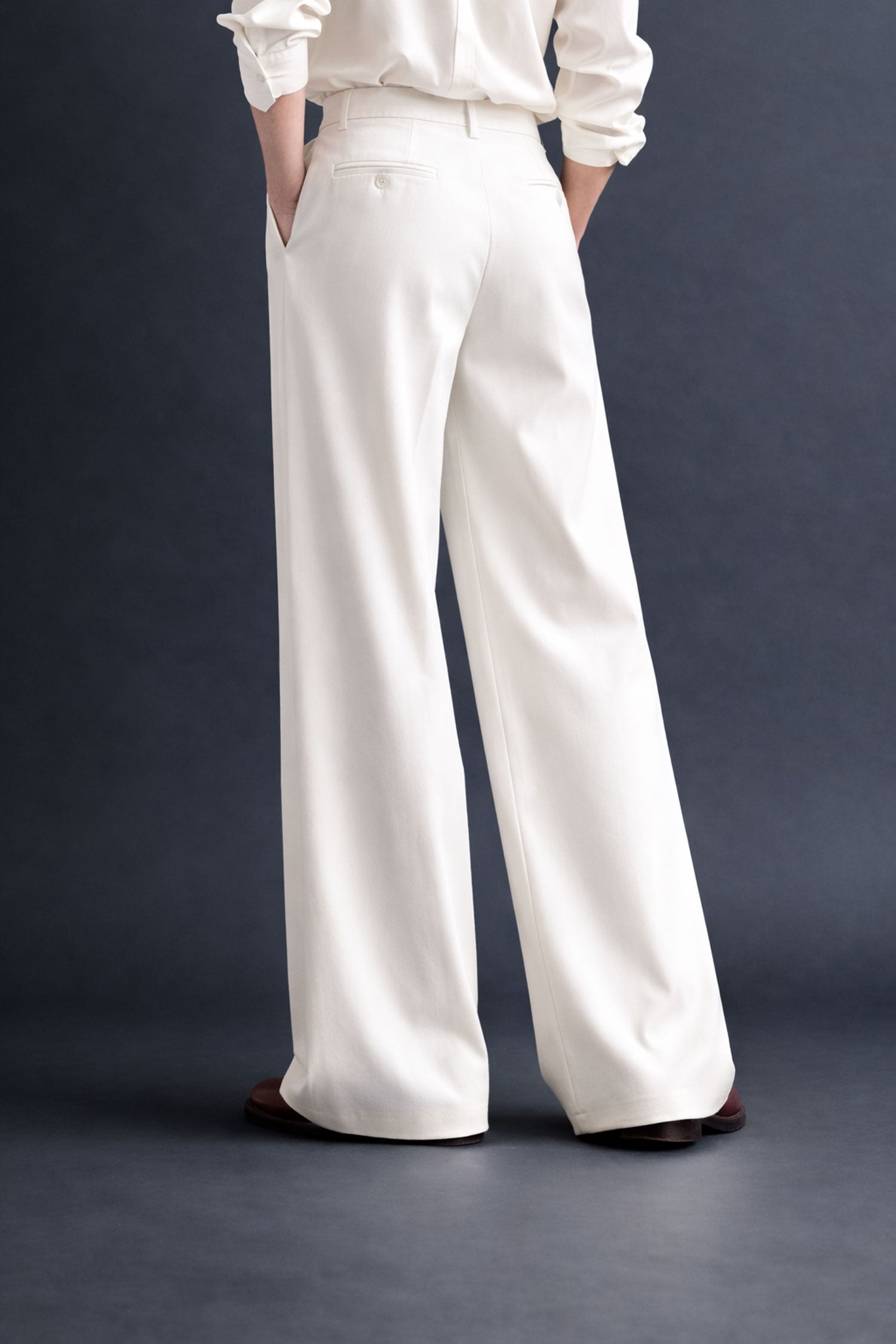 Wide Leg Pants- White