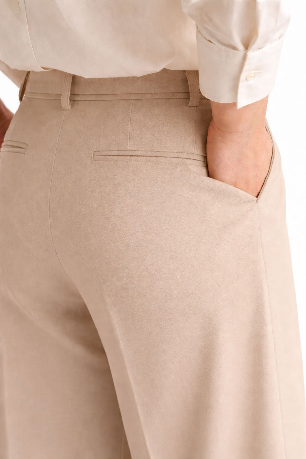 Wide Leg Pants- Beige