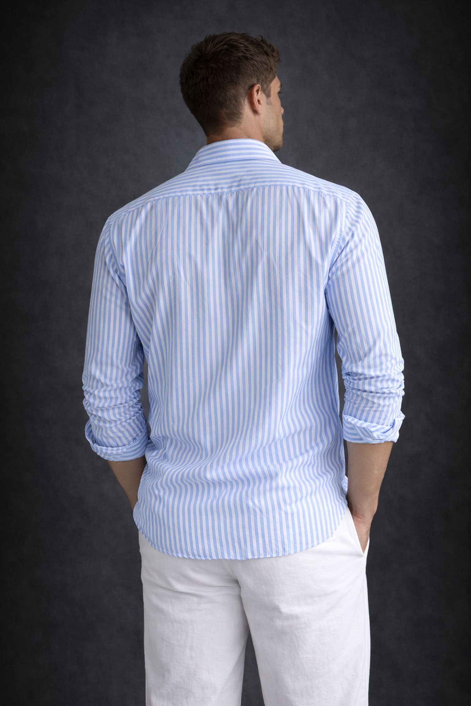 SeerSucker Shirt in Relaxed Fit-Blue