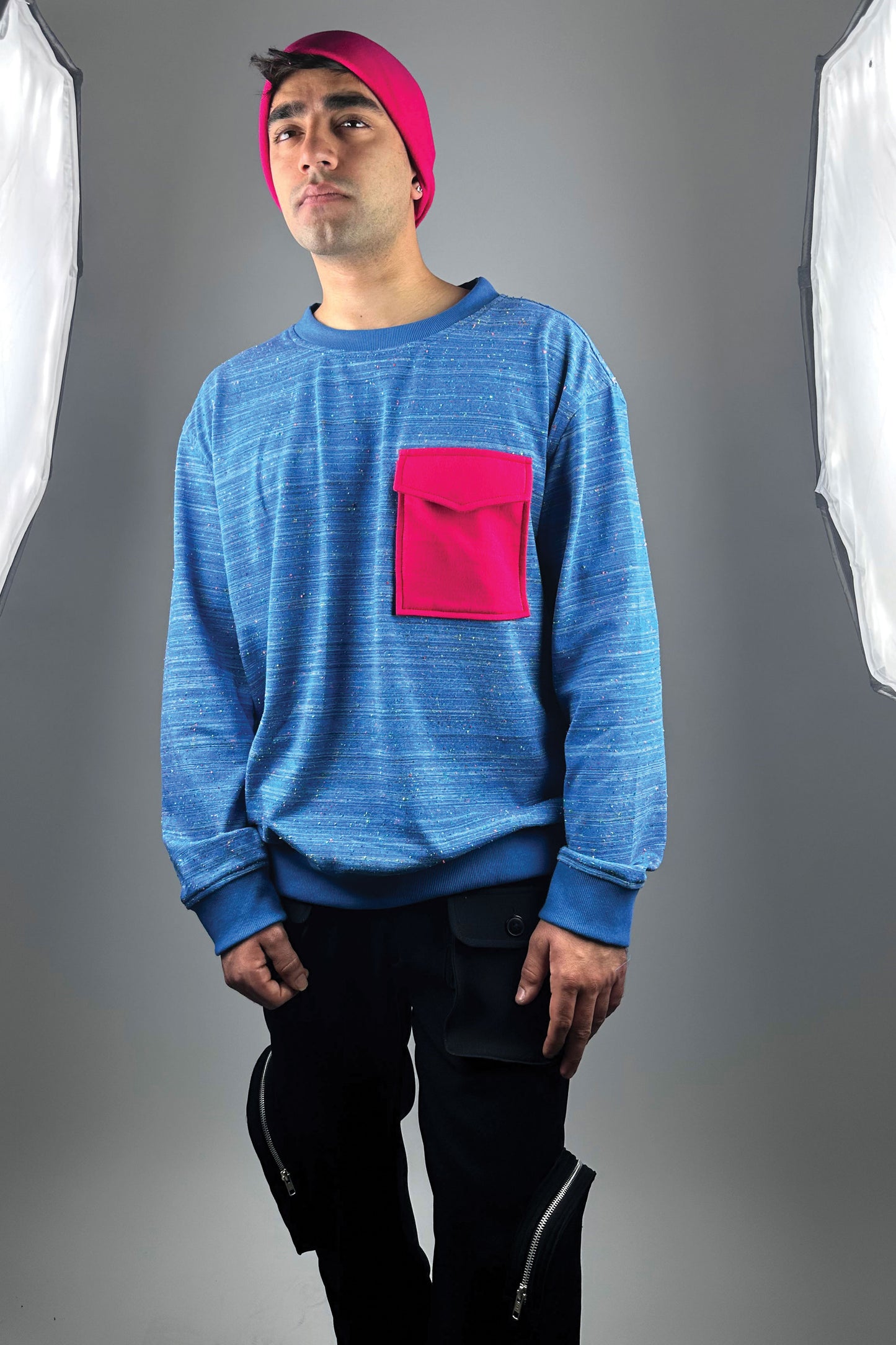 Popcorn Round Neck Sweatshirt - Unisex