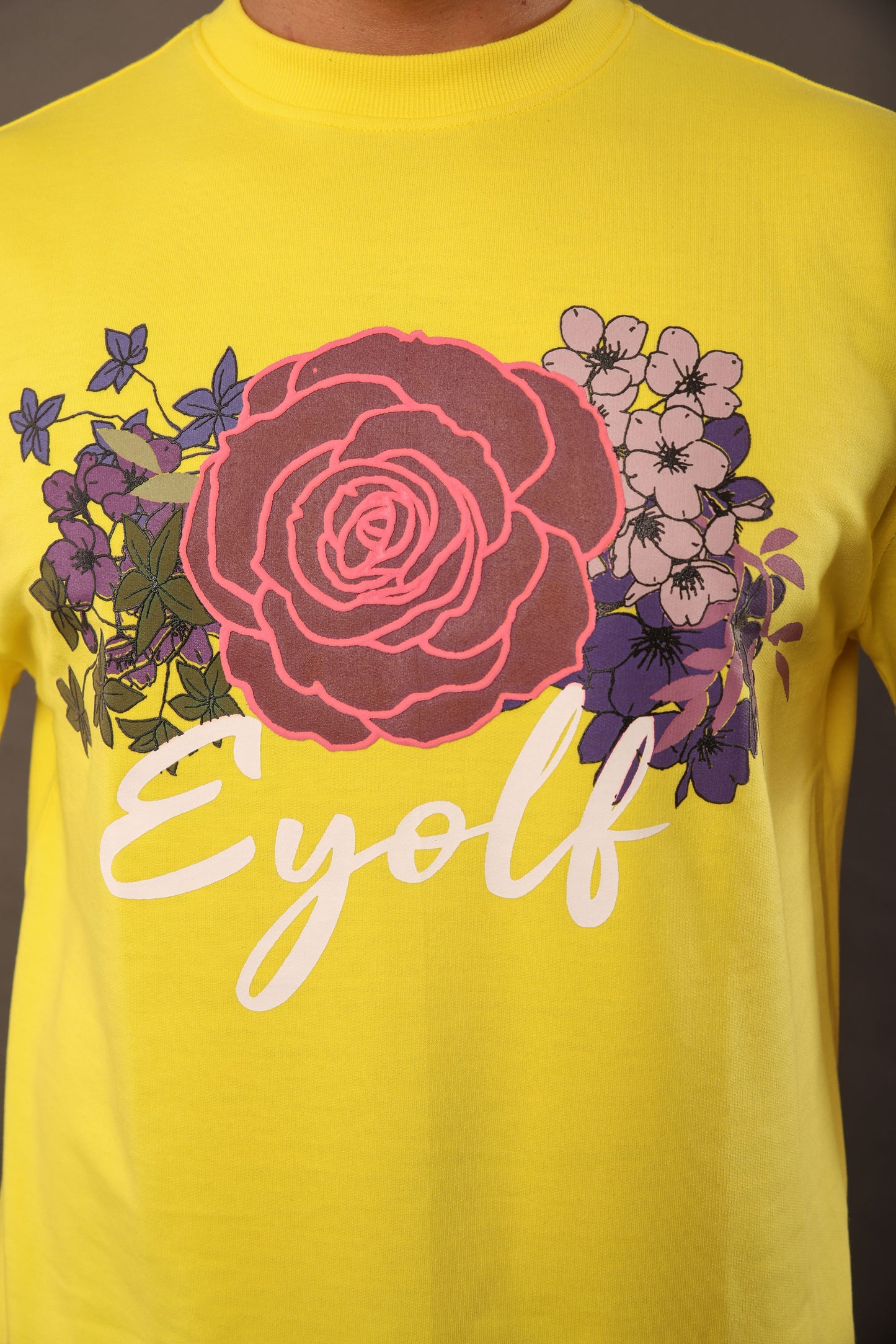 Flower Paradise oversize Tshirt- Yellow