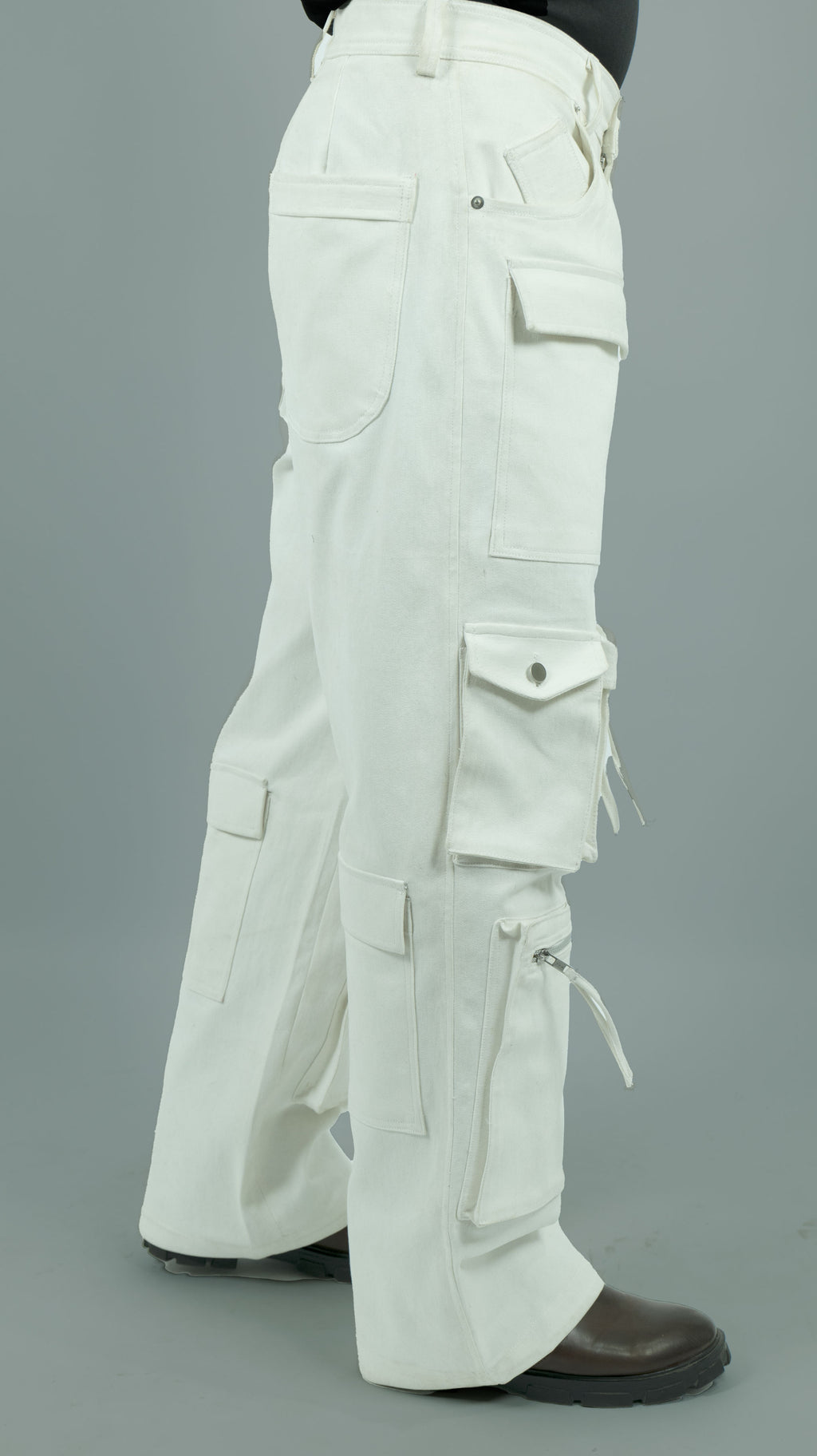 Men 8 Pocket Heavy Denim Cargos