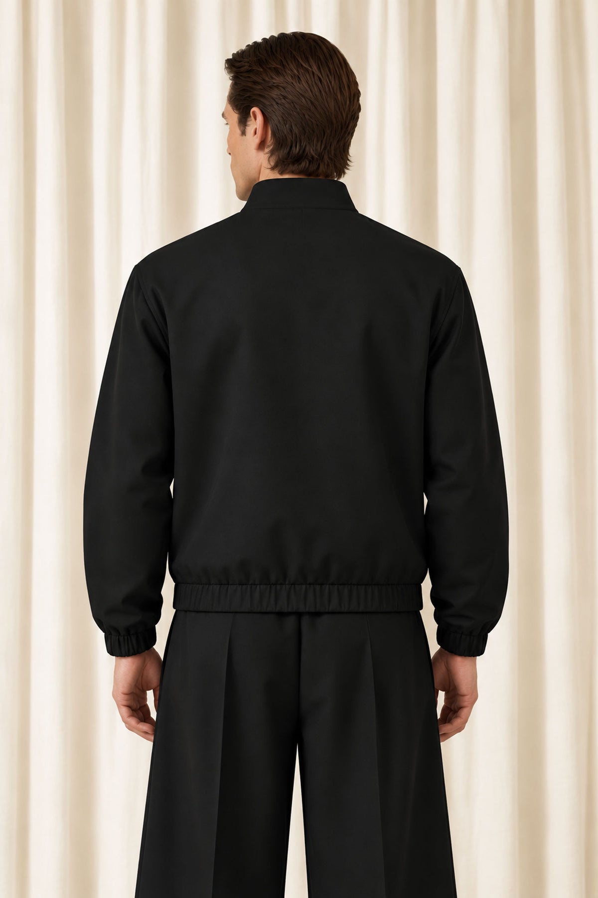 Black Jacket with Knot Closures