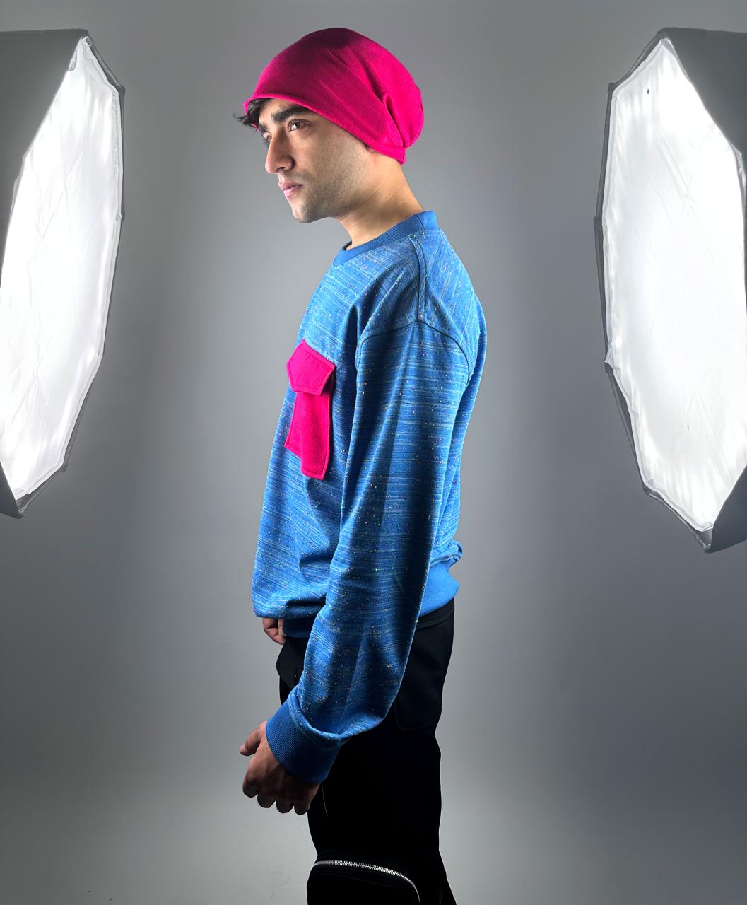 Men Popcorn Sweatshirt with pocket