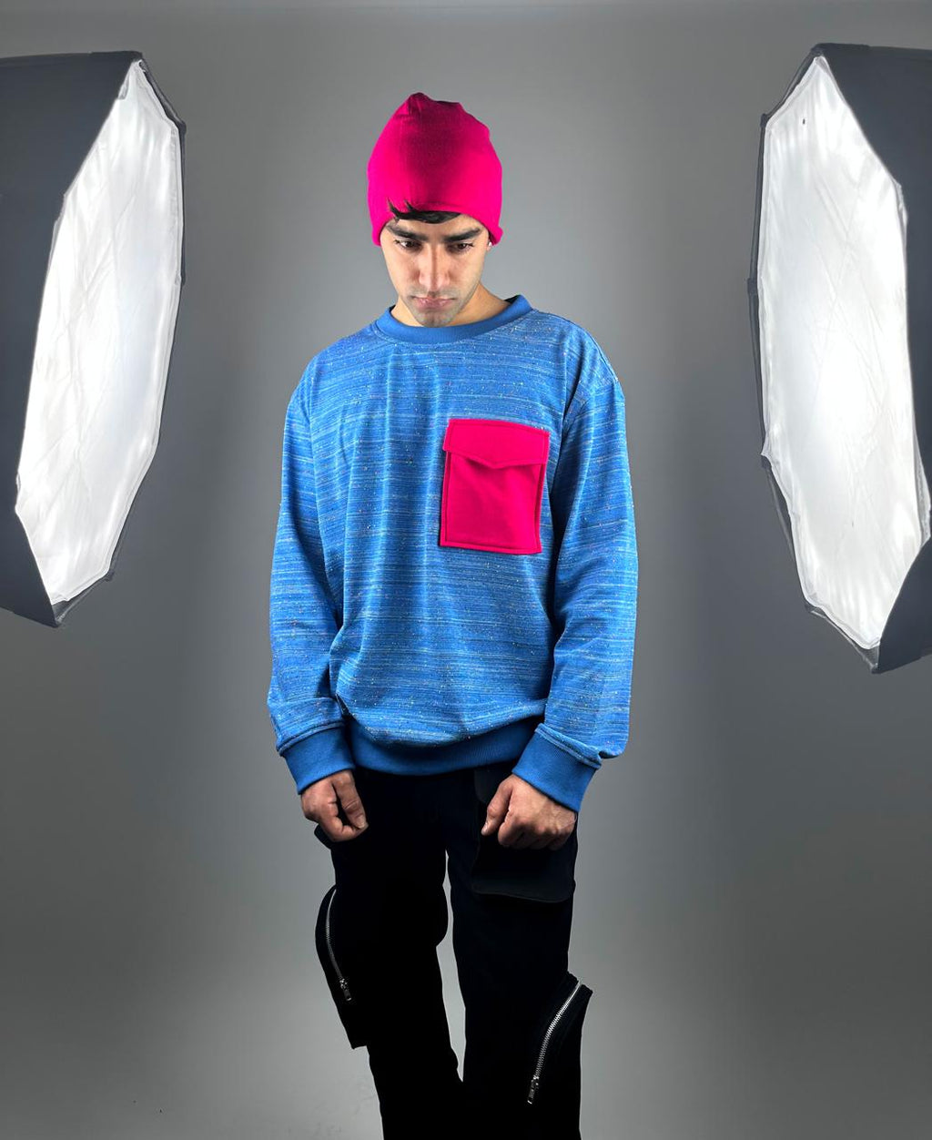 Men Popcorn Sweatshirt with pocket