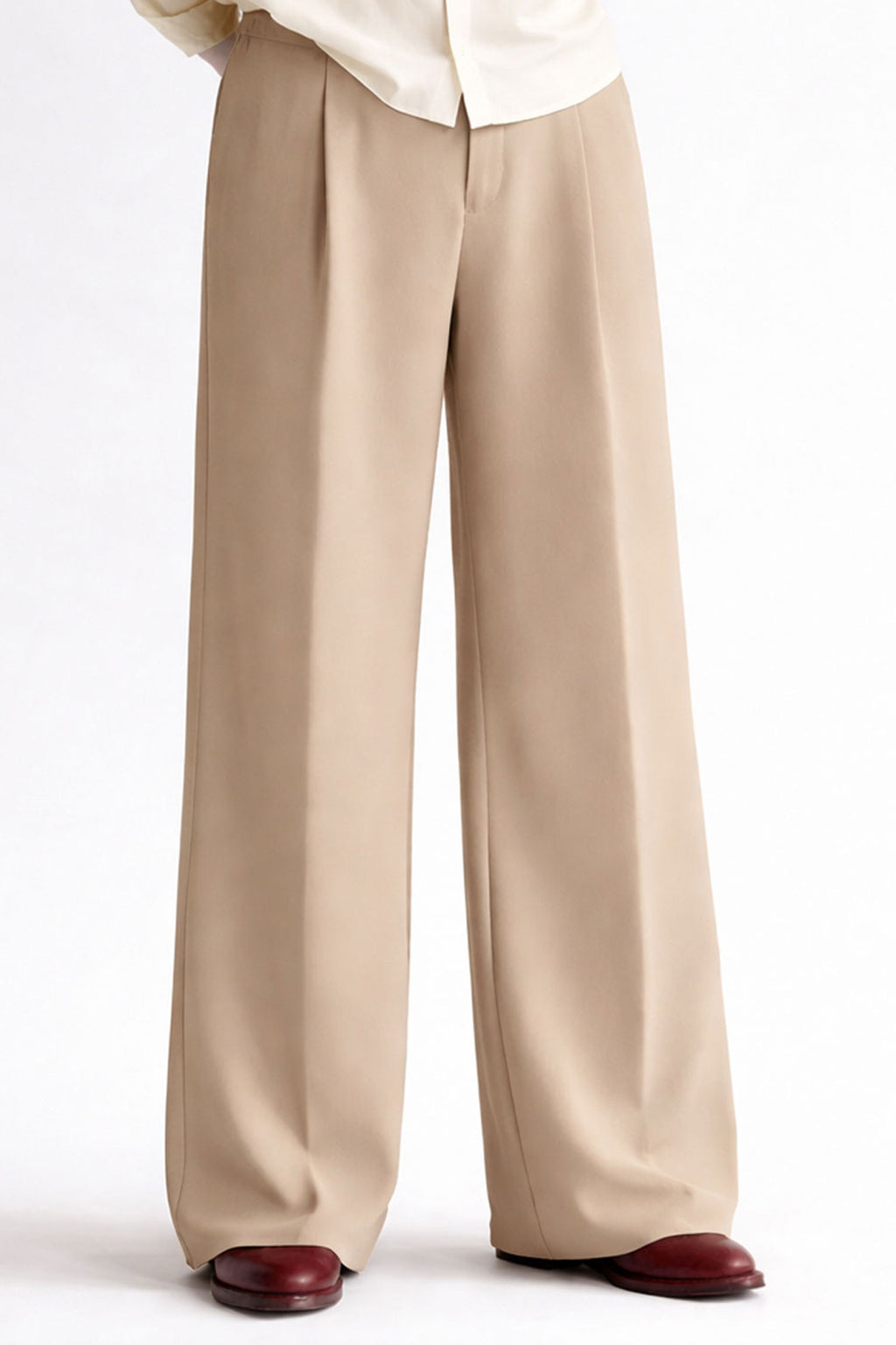 Wide Leg Pants- Beige