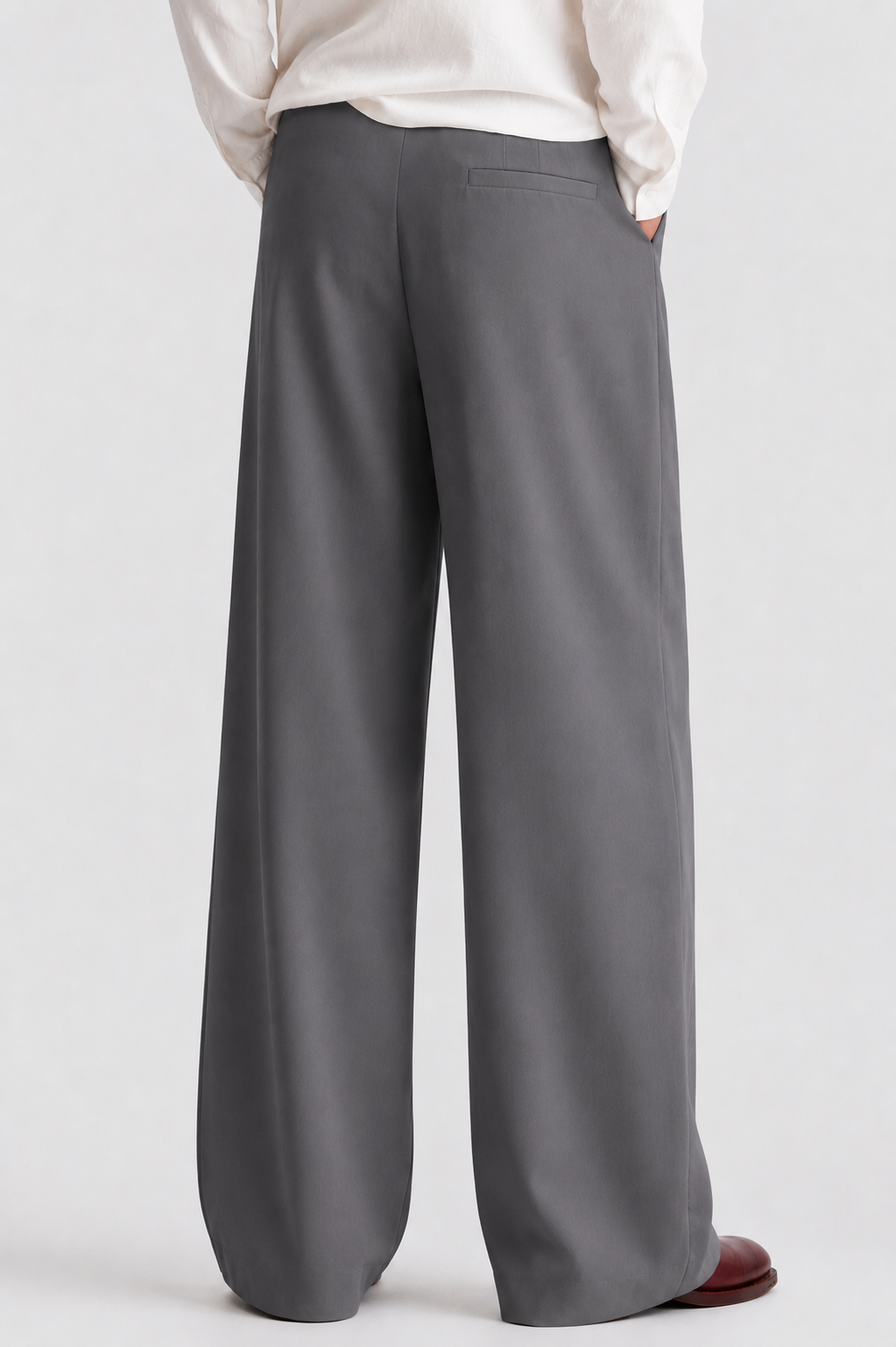 Wide Leg Pants-Grey