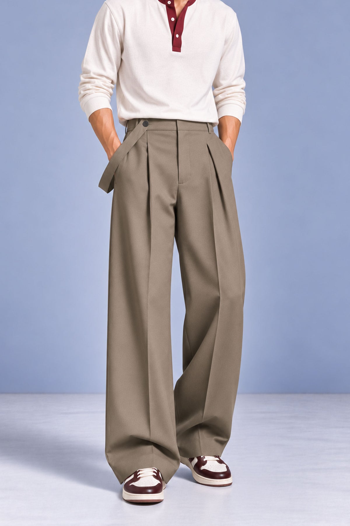 OLF Trouser 01 – Men’s Straight-Fit Trouser – Taupe