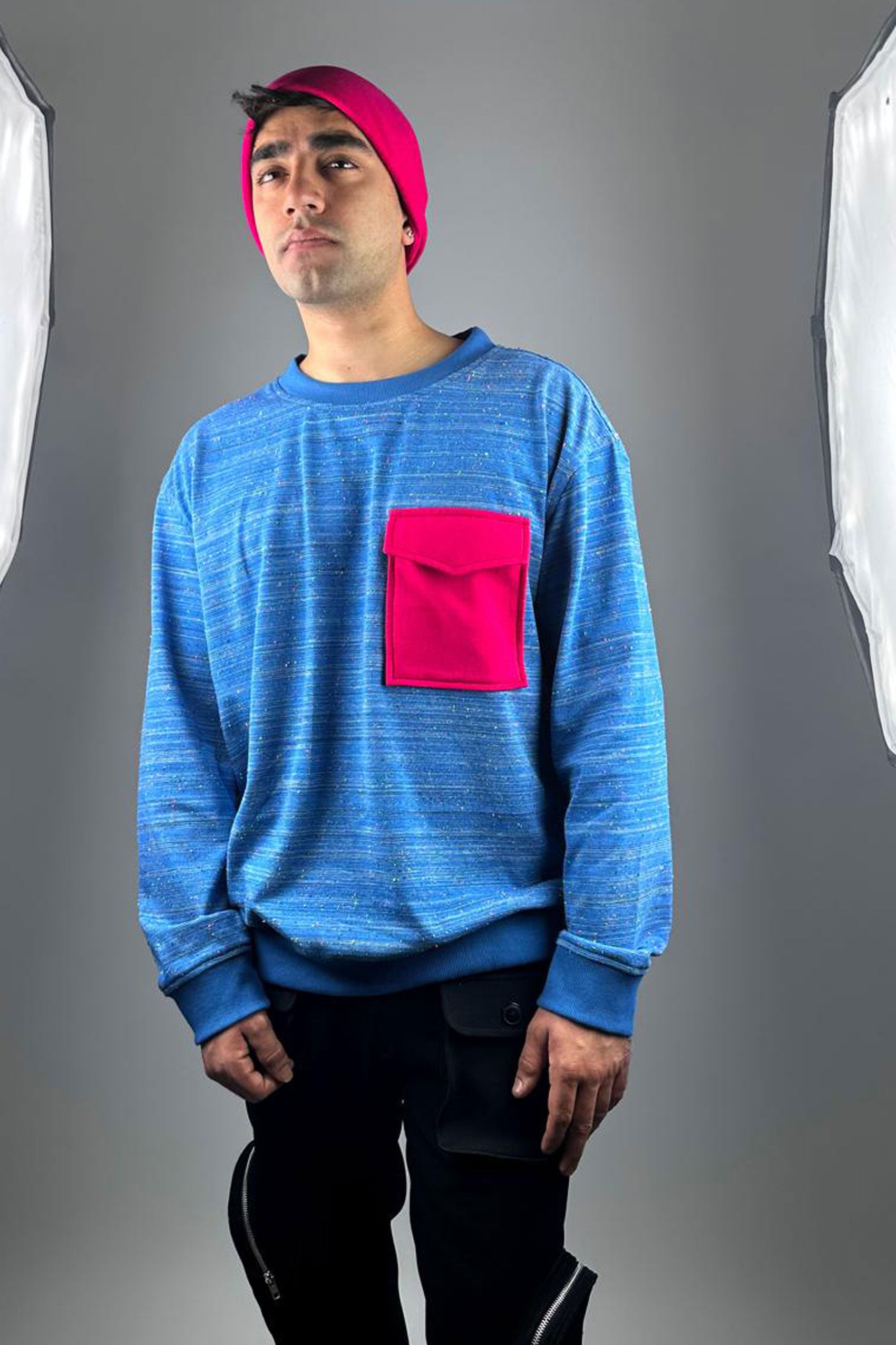 Men Popcorn Sweatshirt with pocket