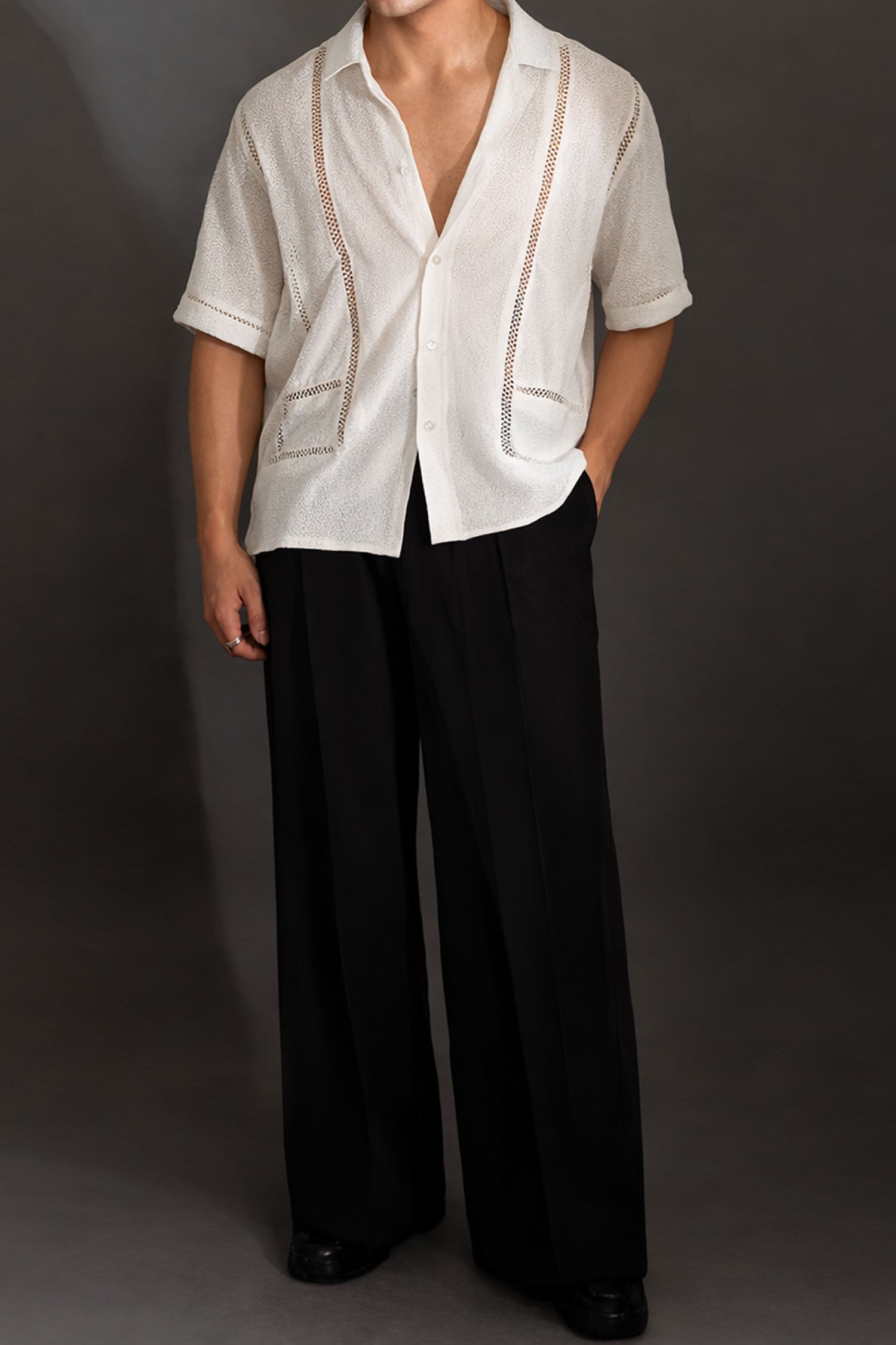 See Through Shirt- White