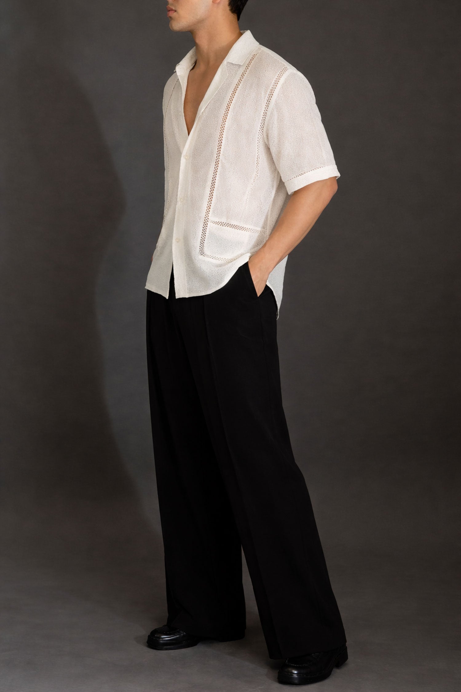 See Through Shirt- White