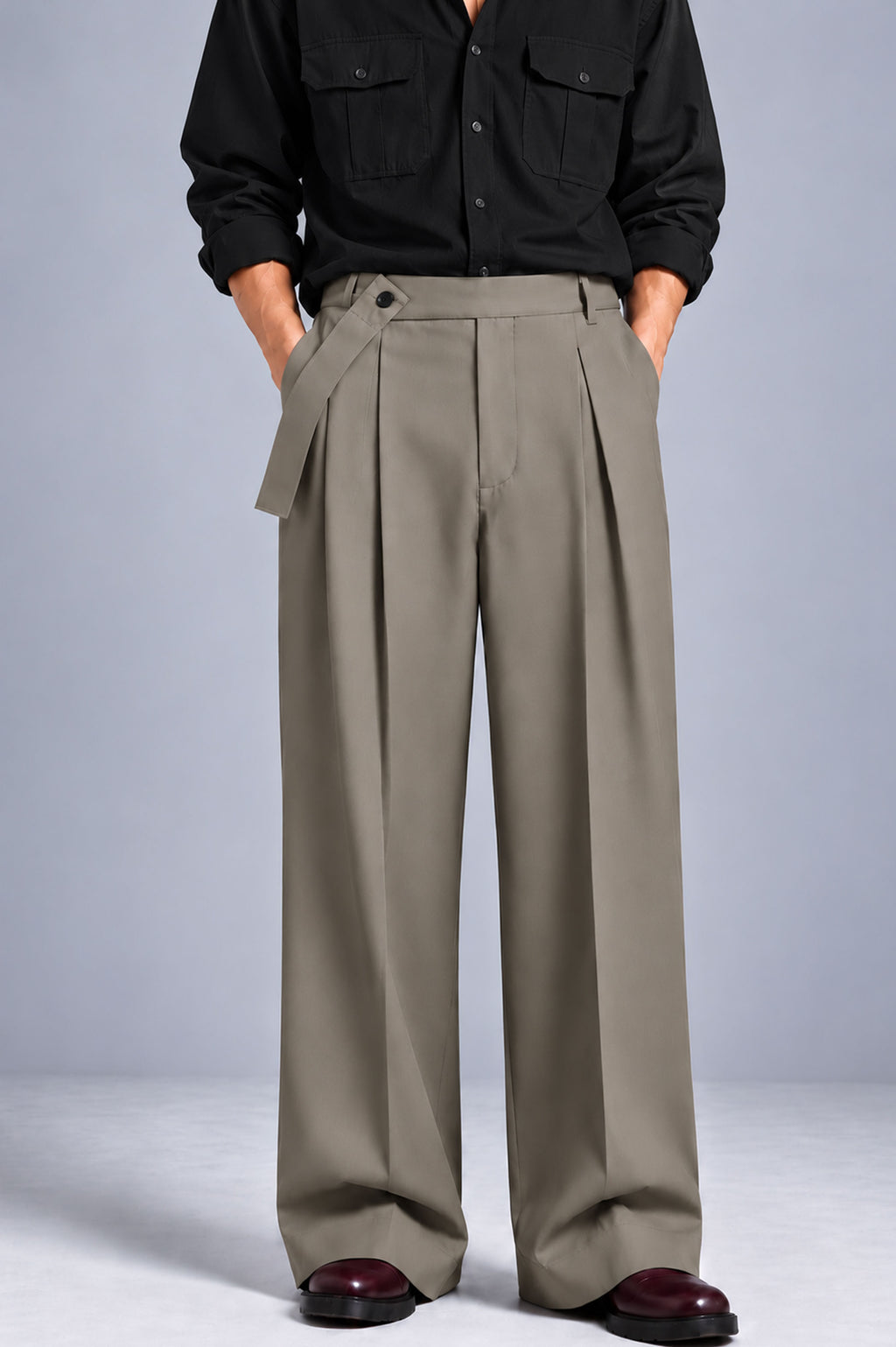 OLF Trouser 01 – Men’s Straight-Fit Trouser – Taupe
