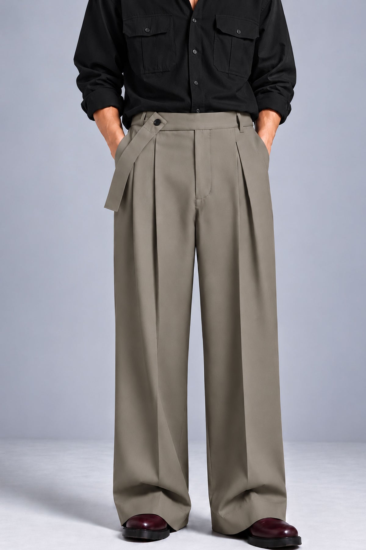 OLF Trouser 01 – Men’s Straight-Fit Trouser – Taupe
