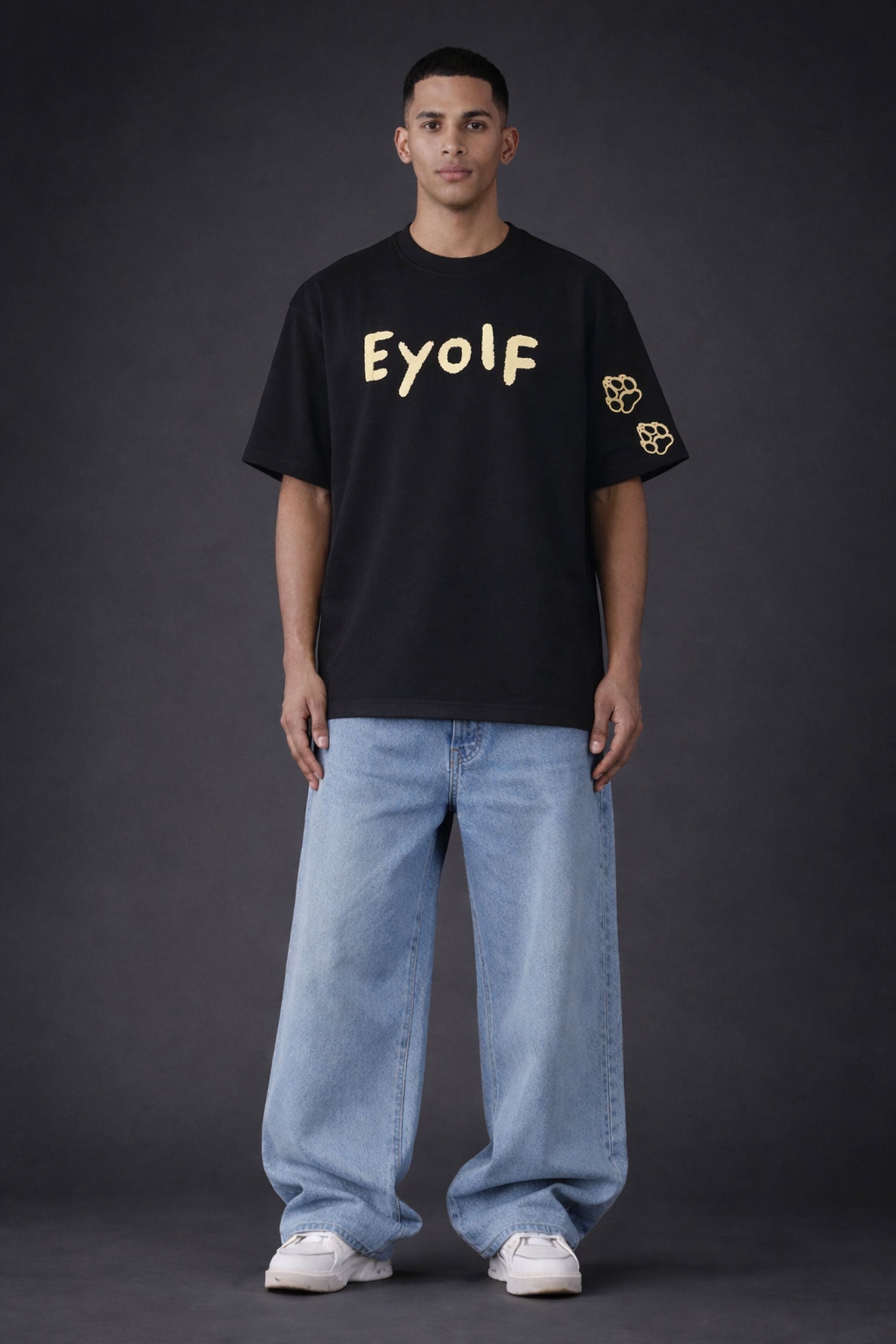 Eyolf Wolf Men Tshirt- Black